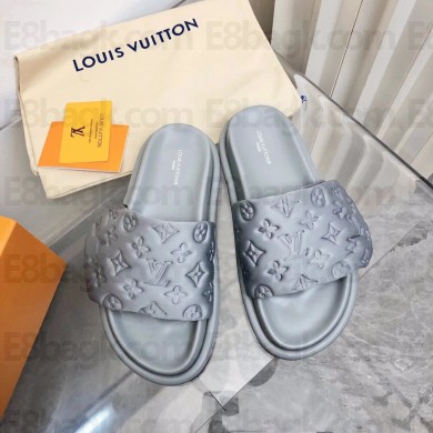 Louis Vuitton Pool Pillow Flat Comfort Mule gray 2023