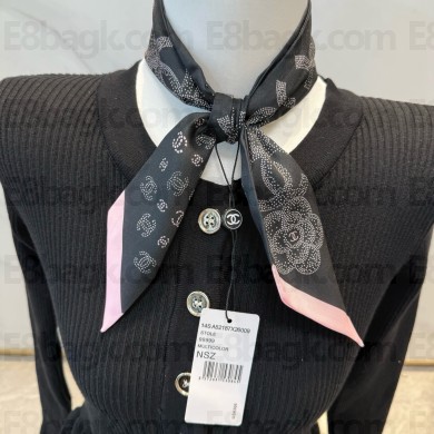 CHANEL Silk Twill Slim Bandeau 6x120cm 250306 12 2025