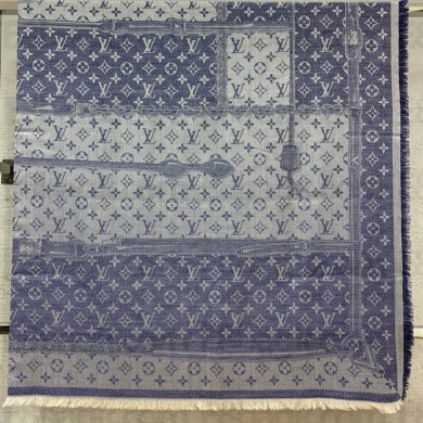 louis vuitton Denim Confidential Monogram Shawl blue M76692 2022