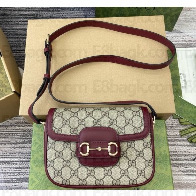 Gucci Horsebit 1955 Mini Bag Beige/red 815205 2024