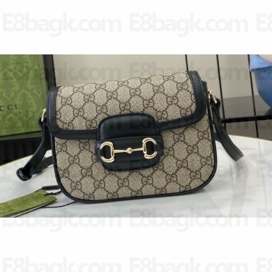 Gucci Horsebit 1955 Mini Bag Beige/black 815205 2024