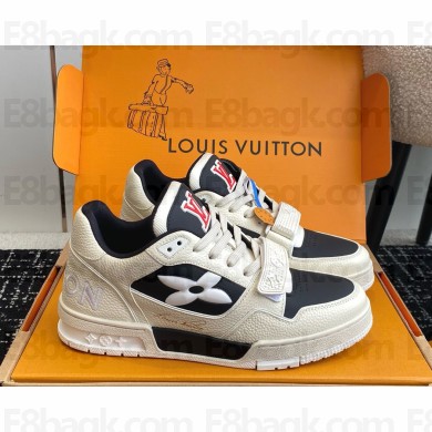 Louis Vuitton LV Trainer Sneaker Nubuck calf leather and grained calf leather 1ACW3K  black 2024