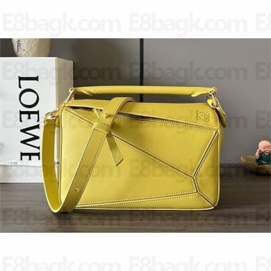 LOEWE Small Puzzle bag in classic calfskin Bright Ochre 2024