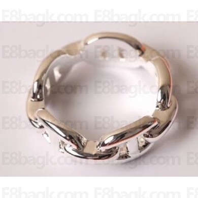 Hermes Chaine D'Ancre Enchainee Ring Silver