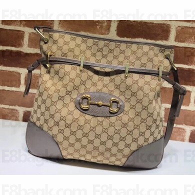 Gucci 1955 Horsebit Messenger Bag 602089 GG Canvas 2020