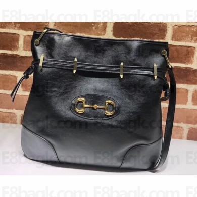 Gucci 1955 Horsebit Messenger Bag 602089 Soft Leather Black 2020