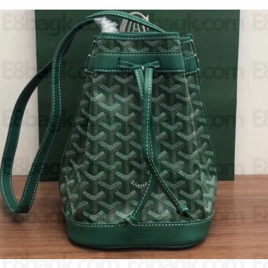 Goyard Petite Flot Bucket Bag Green