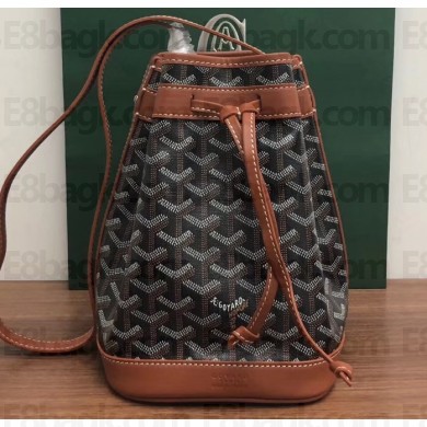 Goyard Petite Flot Bucket Bag Brown