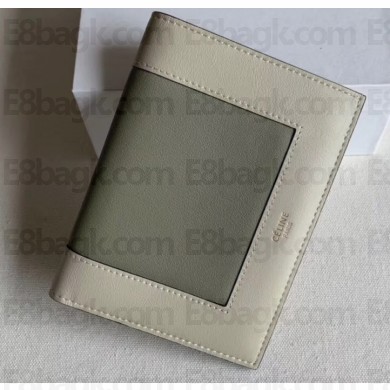 Celine Frame Medium Multifunction Wallet in Bicolor Leather 2149 01