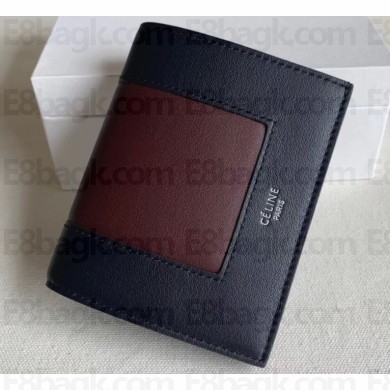 Celine Frame Small Multifunction Wallet in Bicolor Leather 2148 05