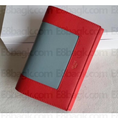 Celine Frame Multifunction Wallet in Bicolor Leather 1187 01