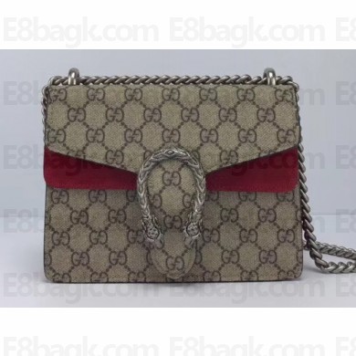 Gucci Dionysus Mini Shoulder Bag 421970 GG Canvas Red