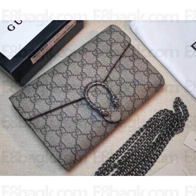Gucci Dionysus Mini Chain Wallet Bag 401231 GG Canvas