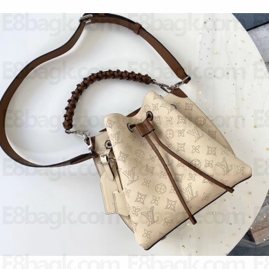 Louis Vuitton Mahina Calf Muria Bucket Bag M55801 Creme 2020