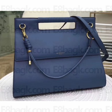 Givenchy Large Whip Bag in Smooth Leather Blue