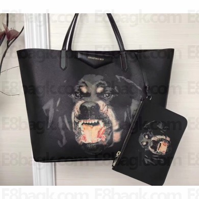 Givenchy Coated Canvas Antigona Shopper Tote Bag 02