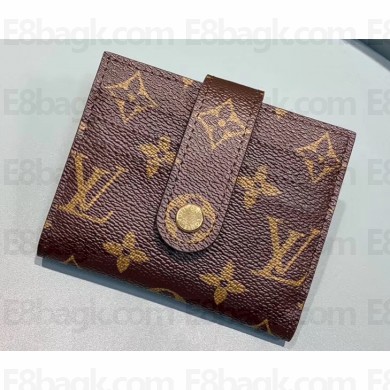 Louis Vuitton Monogram Canvas 12 Card Holder M61731 Amaranth