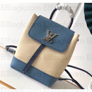 Louis Vuitton Lockme Backpack Mini Bag M55017 Blue/Beige