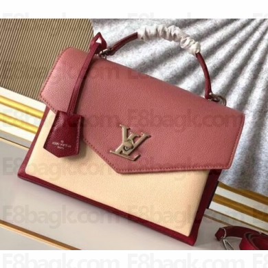 Louis Vuitton Mylockme Top Handle Bag M51490 Rose/Beige