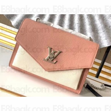 Louis Vuitton Mylockme BB Shoulder Bag M52777 Ballet Pink/White