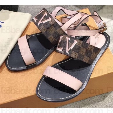 Louis Vuitton Passenger Flat Sandals Light Pink 2020