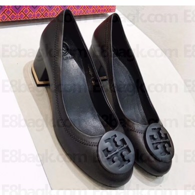 Tory Burch Heel 5cm Minnie Pumps Black