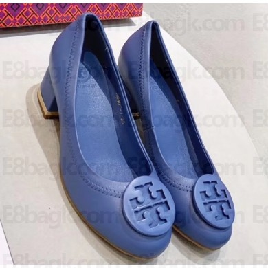 Tory Burch Heel 5cm Minnie Pumps Blue