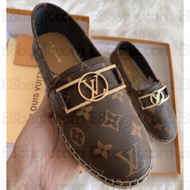 Louis Vuitton Monogram LV Dauphine Espadrilles Coffee 2020