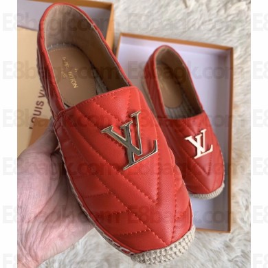 Louis Vuitton Chevron Espadrilles Red 2020