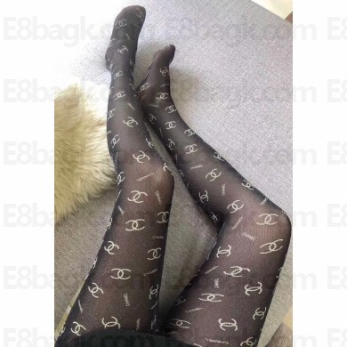 Chanel Logo Pantyhose Tights 03