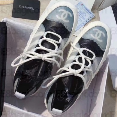 Chanel CC Logo Sneakers Black/White 2020