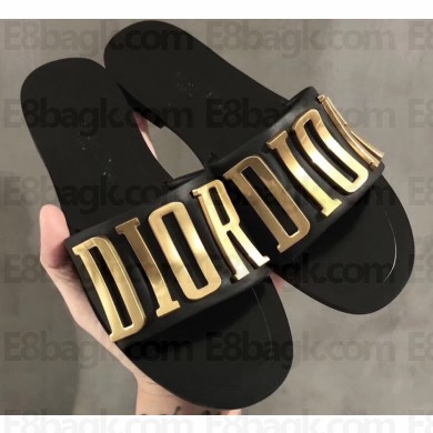 Dior Diorevolution Mules Black/Gold 2020