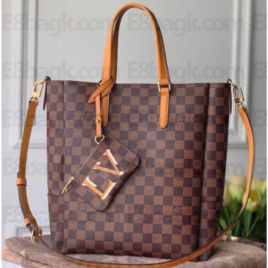 Louis Vuitton Damier Ebene Canvas Belmont MM Bag Saffron 2020