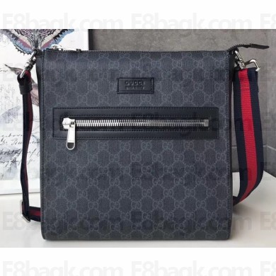 Gucci GG Black Messenger Bag 474137