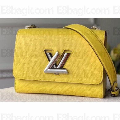 Louis Vuitton Epi Leather Twist MM Bag Vert Acide Yellow 2020
