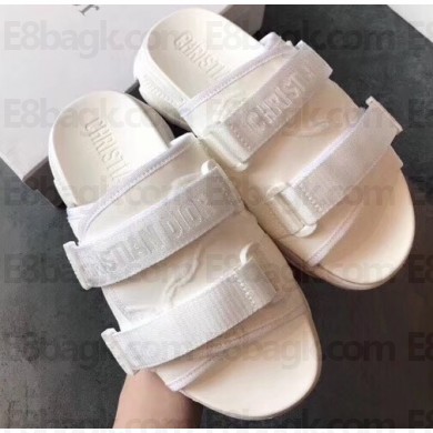 Dior D-Wander Camouflage Nylon Slides White 02 2020