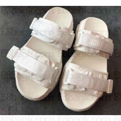 Dior D-Wander Camouflage Nylon Slides White 01 2020