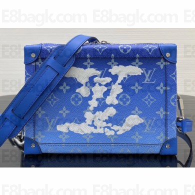 Louis Vuitton Sky Blue and Cloud White Soft Trunk Bag 2020