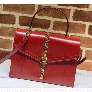Gucci Sylvie 1969 Small Top Handle 602781 Red 2020