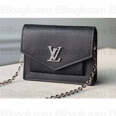 Louis Vuitton Mini Mylockme Chain Pochette Bag M69183 Black 2020