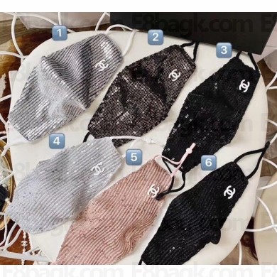 Chanel Sequins Face Mask 2020