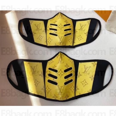 Louis Vuitton Face Mask Monogram Yellow 2020