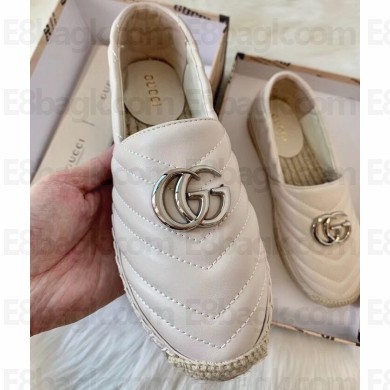 Gucci GG Matelassé Espadrilles Creamy 2020