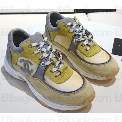 Chanel Fabric and Suede Calfskin CC Logo Sneakers G34360 04 2020