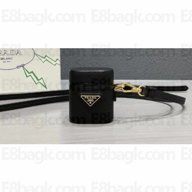 Prada Saffiano Leather AirPods Case 1ZD002 Black 2020