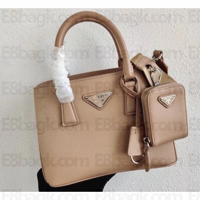 Prada Saffiano Leather Mini Bag 1BA296 Nude 2020