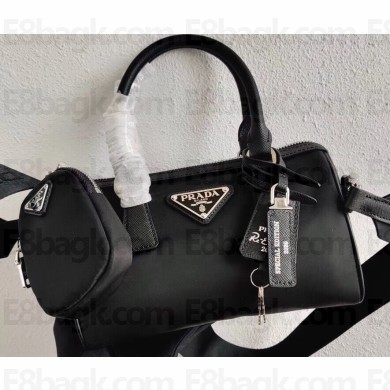 Prada Re-Edition 2005 Nylon Mini Boston Bag 1BB846 Black 2020