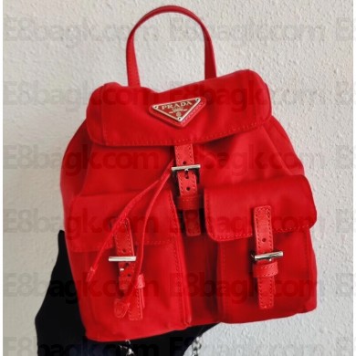 Prada Nylon Mini Backpack Bag 1BH029 Red 2020
