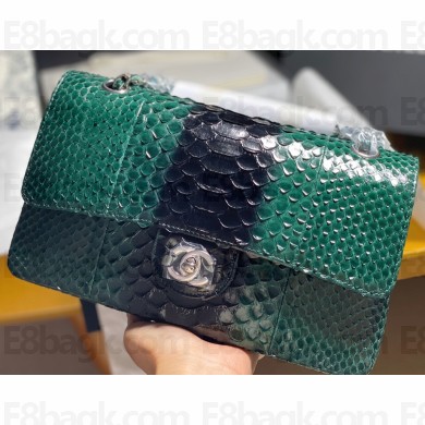 Chanel Python Classic Flap Medium Bag A1112 53