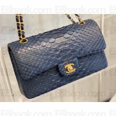 Chanel Python Classic Flap Medium Bag A1112 37